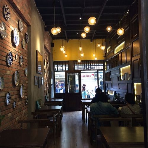 look from inside :D at Minh Chay - Hang Gai in Hanoi
