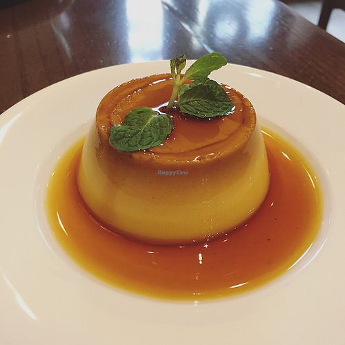 Vegan caramel flan at Minh Chay - Hang Gai in Hanoi