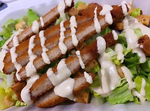 Chk’ Caesar Salad  at Greens and Grains in Galloway