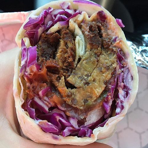 veggie burger wrap  at Greens and Grains - Egg Harbor in Egg Harbor