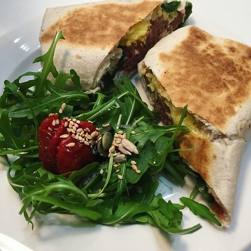 spicy bean wrap at Picnic in Glasgow