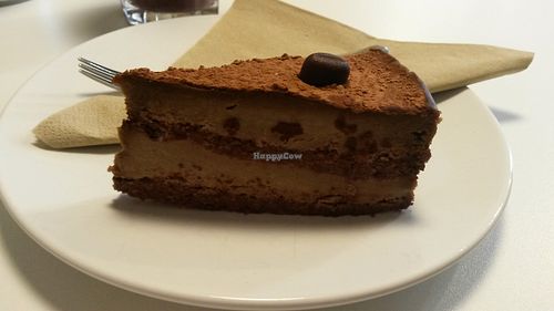 Raw tiramisu cake at Picnic in Glasgow