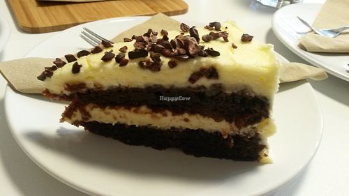 Chocolate caramel cake  at Picnic in Glasgow