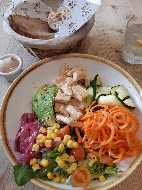Menu of the day / Main / Vegan bowl at Le Pain Quotidien - Velazquez in Madrid