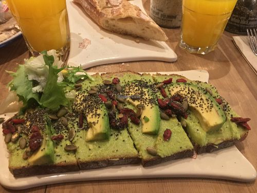 Detox Avocado Toast with Super Seeds at Le Pain Quotidien - Gran Via in Madrid