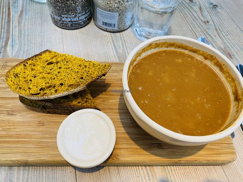 Onion soup at Le Pain Quotidien in Kildare