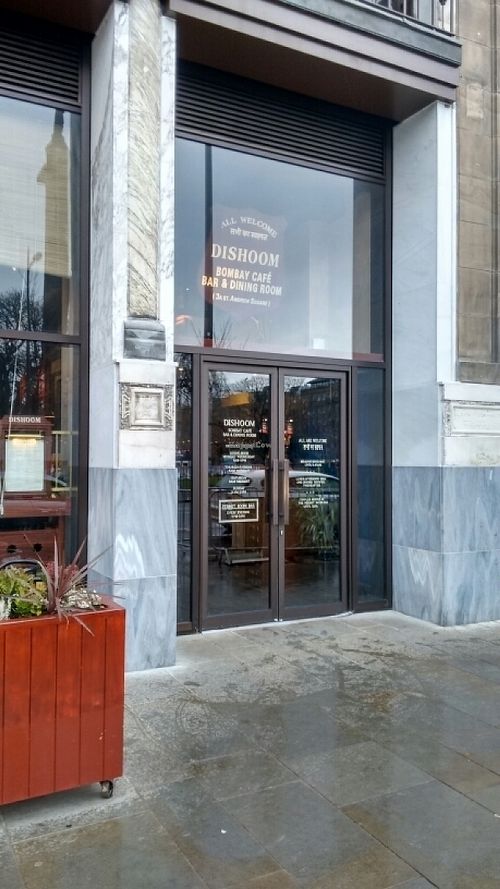 outside at Dishoom in Edinburgh