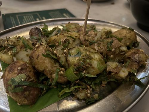 Gunpowder potatoes VG   at Dishoom in Edinburgh
