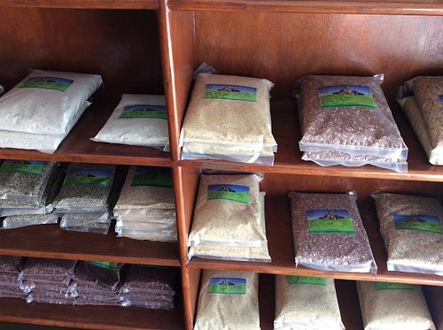 Wholesome grains at Fishtail Organic Garden in Pokhara