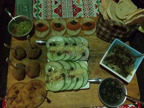 the appetizer dish (for 2 people) at Kundalini in Jericoacoara