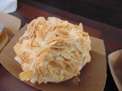 Vegan almond and vanilla at The Rolling Donut - Bachelors Walk in Dublin