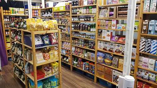 Inside at Brontosaurus Vegan Lifestyle Store in Swansea