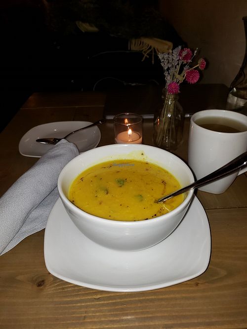 Mang soup at Divya's Kitchen in New York City