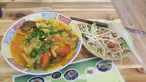 Bun rieu at Vegan Family Restaurant in Ho Chi Minh City