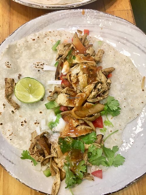 Vegan taco, all Homemade ingredients, raw option at Vegan Family Restaurant in Ho Chi Minh City