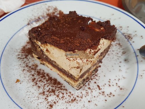 Opera cake at Le Faitout Vegan in Paris