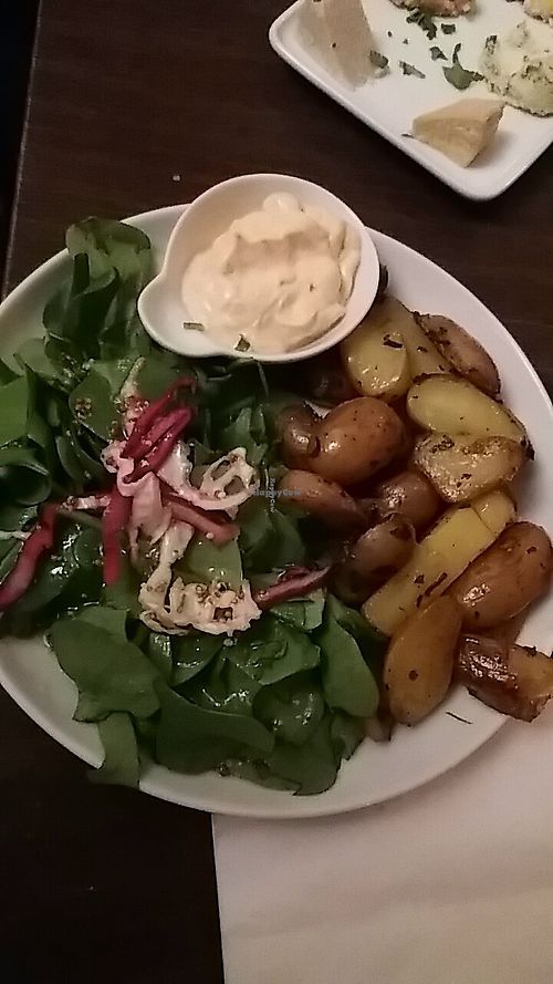 Patatas bravas 5 euros at Le Faitout Vegan in Paris