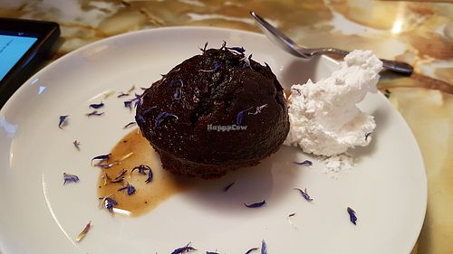 Chocolate cake at Le Faitout Vegan in Paris