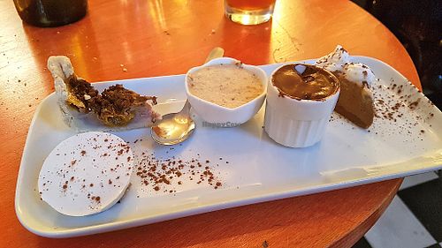 Various desserts at Le Faitout Vegan in Paris