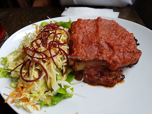 Lasagna at Le Faitout Vegan in Paris