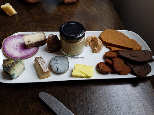 Cheese and delicatessen at Le Faitout Vegan in Paris