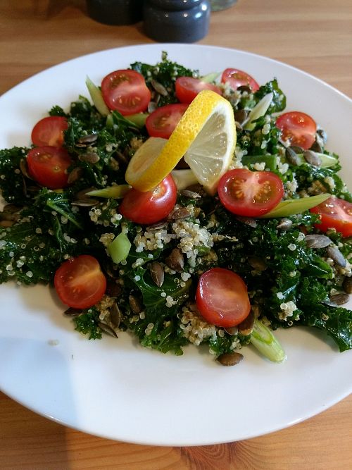 supergreen salad. at Holy Cow in Edinburgh