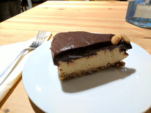 Peanut butter chocolate cheesecake at Holy Cow in Edinburgh