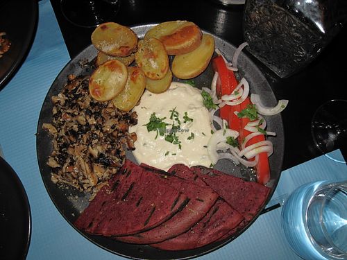 grilled mushrooms just like GYROS at Lime Bistro in Athens