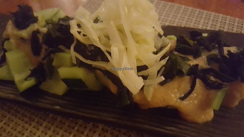 Cucumber wakame salad at JO2 in Kapaa