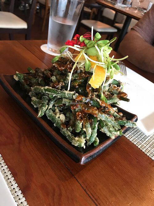 Tempura greens at JO2 in Kapaa