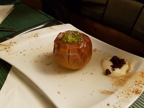 Baked apple at Le Petit Ogre in Toulouse