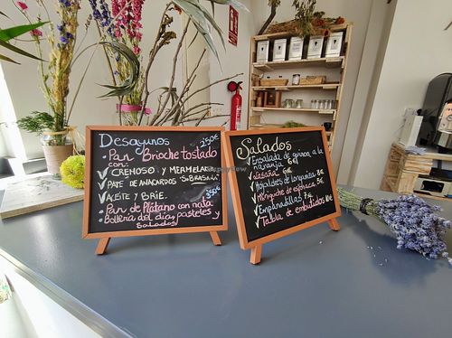 Menu at La Vegana in Sevilla