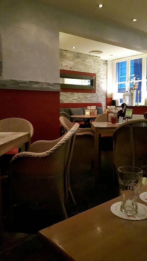 seating at Cafe Vivendi in Ahaus