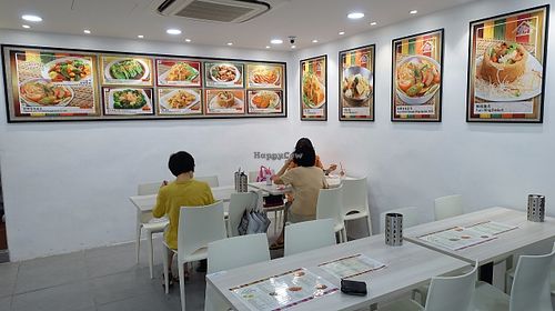 Dining Area and menu items at The Green Hut - Bukit Merah in Central Singapore