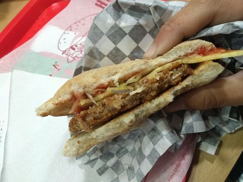 Their vegan burger 5,20euros at Burger Station  in Lille