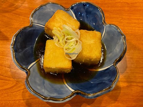 Agedashi tofu at Shibata Restaurant in Myoko