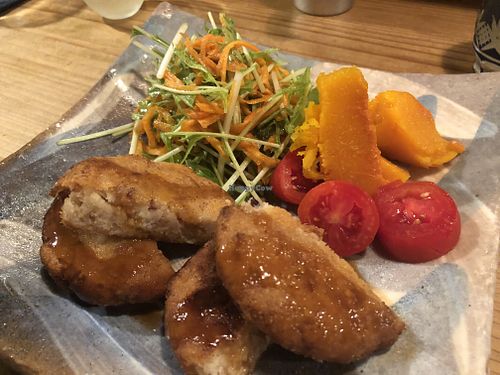 Nuggets lunch plate at Megumi in Osaka