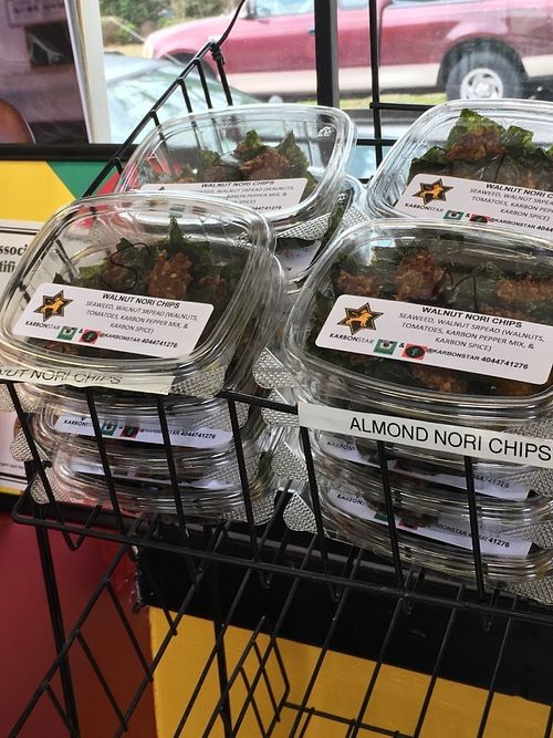 Kale chips at KarbonStar Vitality Vegan Cafe & Juice Bar in Atlanta