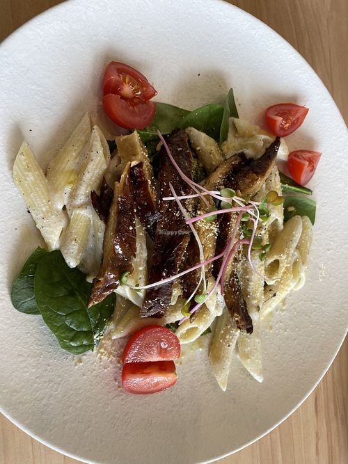 Cashew truffle pasta   at The Origin in Christchurch
