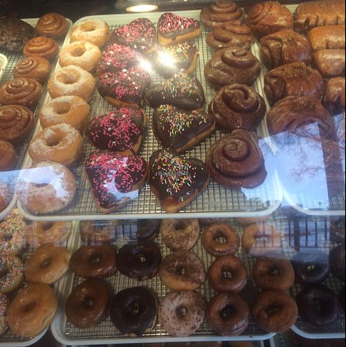 Valentine donuts and other donuts at Vegan Donut Gelato - Modesto in Modesto
