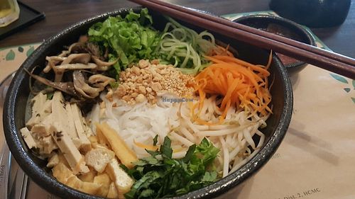 pho tron Ha Noi / dry pho at Ngo Vegetarian in Ho Chi Minh City