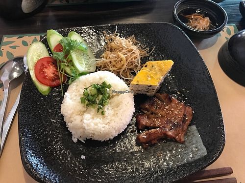 Broken rice at Ngo Vegetarian in Ho Chi Minh City