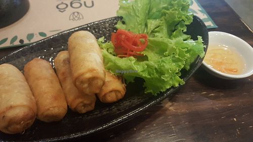 cha gio thuy tru (fried spring rolls) at Ngo Vegetarian in Ho Chi Minh City