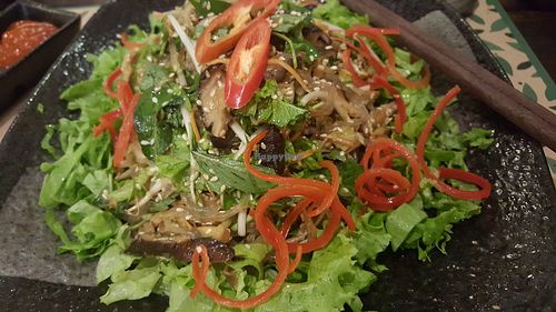 fried mushroom salad at Ngo Vegetarian in Ho Chi Minh City