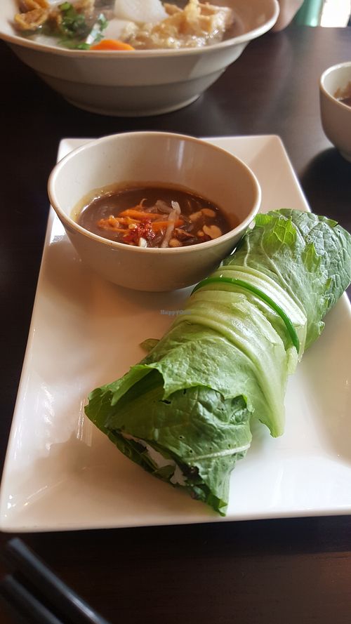 cuon diep (mustard green roll) at Hu Tieu Chay Cay De - Tan Binh in Ho Chi Minh City