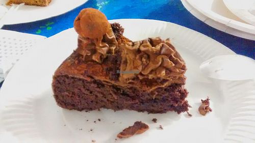 Chocolate cake at In Vegan Veritas in La Ciotat