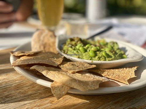 Edamame guacamole  at True Food Kitchen in Pasadena