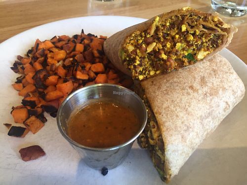 Vegan chorizo burrito  at True Food Kitchen in Pasadena