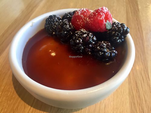 Coconut chia flan at True Food Kitchen in Pasadena