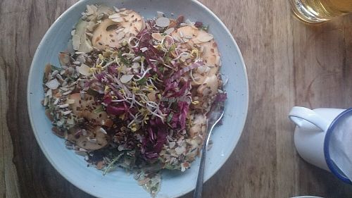 vegan salad at Ki-Nova in Berlin